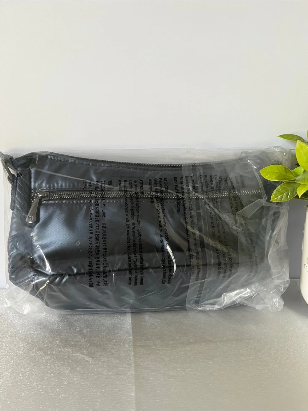 LUG - Dash Classic Crossbody in Metallic Indigo 2 w/Ballroom Botanicals Interior